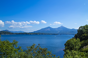 Lake Hibara and Mt. Bandai